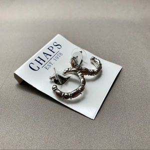 F1-77New/Chaps/Earrings/Elegant/SemiPrecious/Hoops